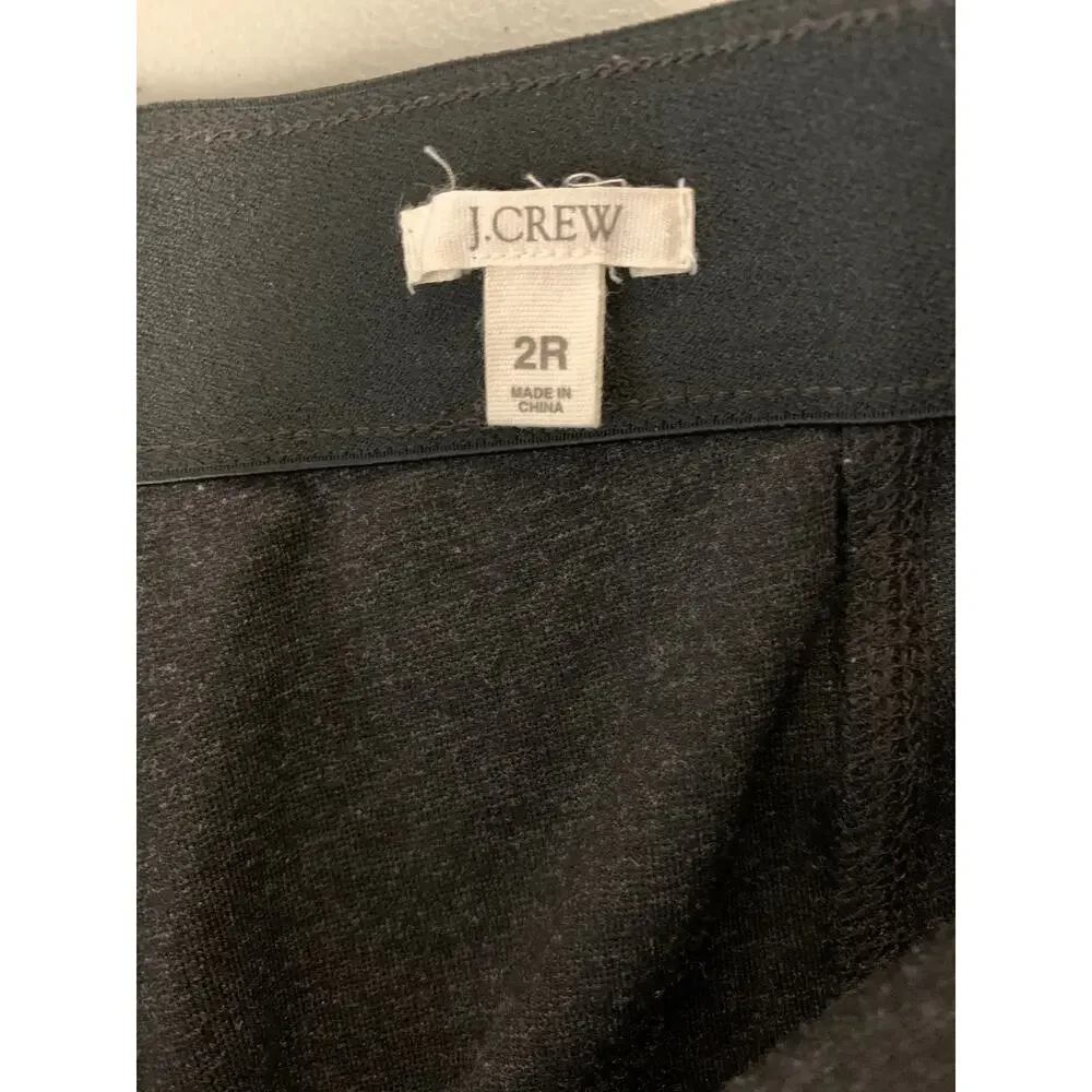 J. Crew Charcoal Gray Leggings Sz 2 Regular
